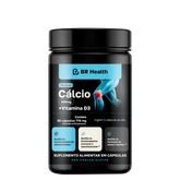 BR Health Cálcio 600mg + Vitamina D3 – 30 Cápsulas de 770mg | Ossos e Músculos