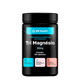 BR Health Tri Magnésio 300mg – 60 Cápsulas | Metabolismo, Músculos e Ossos